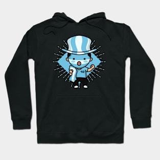 Cute Uruguay Football Fan // Kawaii Cute Uruguayan Soccer Supporter Hoodie